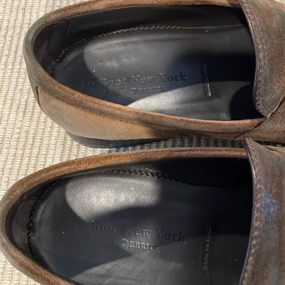 To Boot New York Brushed Leather Dark Brown Men’s Size 8.5 - Picture 8 of 11